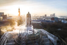 Kärcher: Reinigung Bismarck-Denkmal in Hamburg